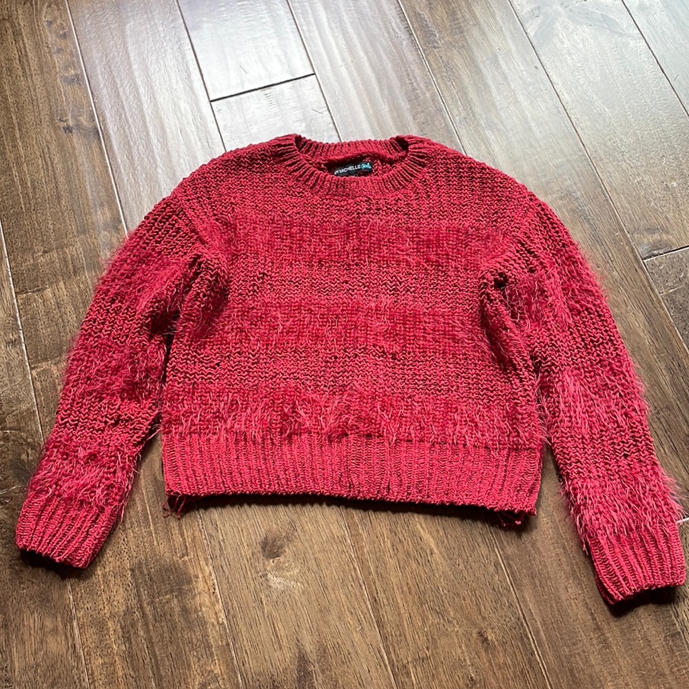 Girls Red Sweater